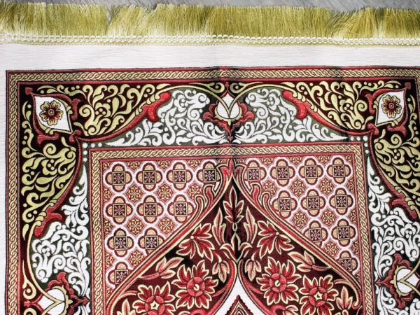 Lüx Şönil Seccade Seti Bordo