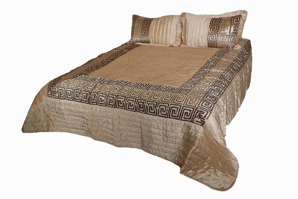 Lavella Versus Yatak Örtü Seti 4 Adet Bej