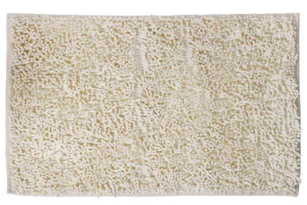 Bad Teppich Badmatte Badematten 80x50 cm Vorleger Flauschig Shaggy Garnitur Creme