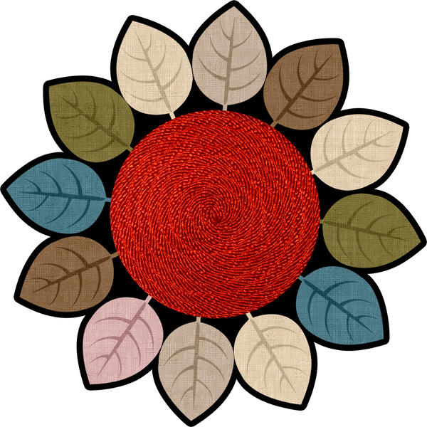 Kozzy Home Tapis rond à base de cuir lavable 6422 100x100