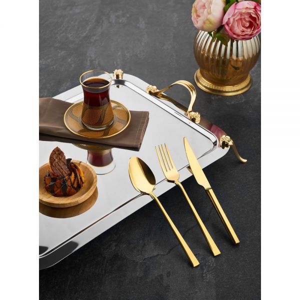 Hüma Gold 90-Piece Cutlery (With Box)