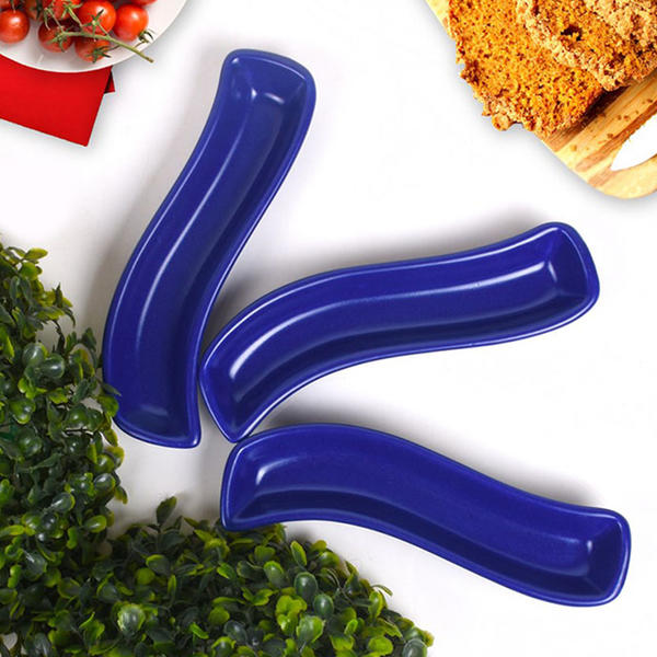 Olive Grove Mat Cobalt Ivoire 18 Cm 3 Pièces | Keramika