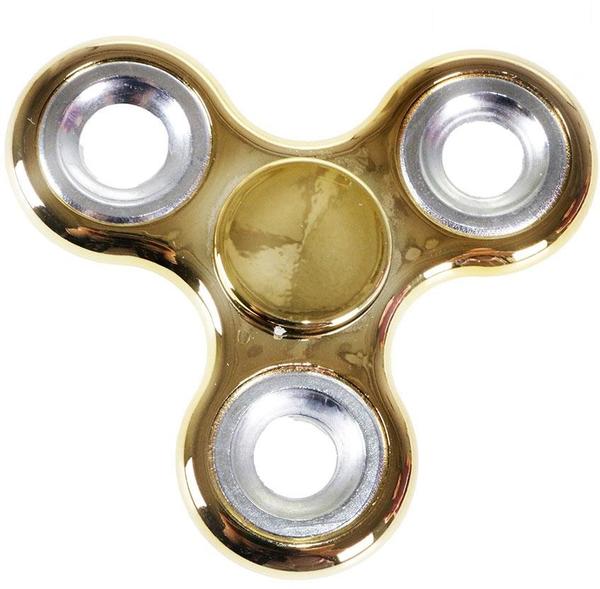 Stres Çarkı Parlak Altın Metal 75 mm