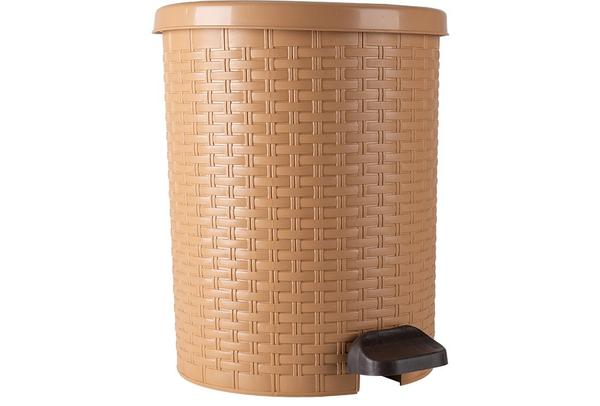 Violet Rattan Modern Çöp Kovası 20 Litre | 724-bej