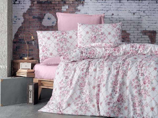 Çeyiz Diyarı Alona Çift Kişilik Nevresim Seti Pudra