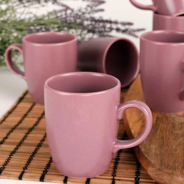Tasse Nuage Violet Mat 9 Cm 6 Pièces | Keramika