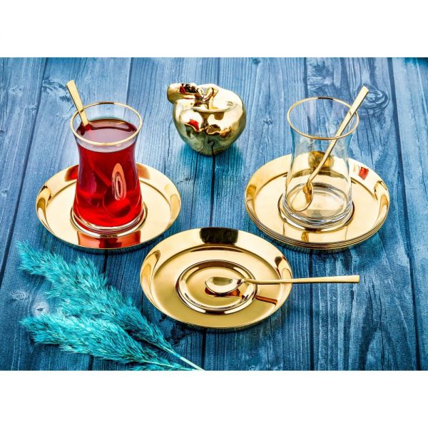 Mess Gold 6 Adet Çay Tabak