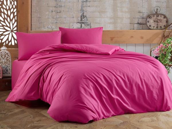 Ensemble de housse de couette simple Dowry Land Almond Fuchsia