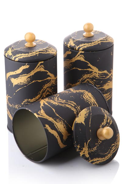 Queen's Kitchen | 3 Adet Vintage Metal Saklama Takımı