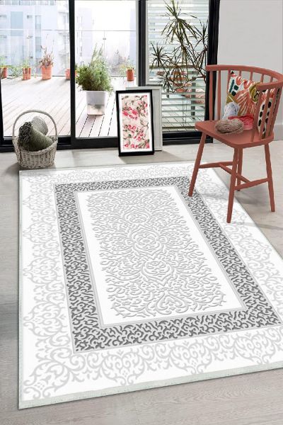 Birkilim Yıkanabilir Dekoratif Halı İpeksi Kaymaz Taban | MLN-IP-HS-200