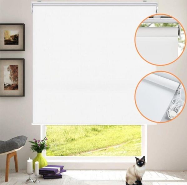 Derin Beyaz Stor Perde (Güneşlik)