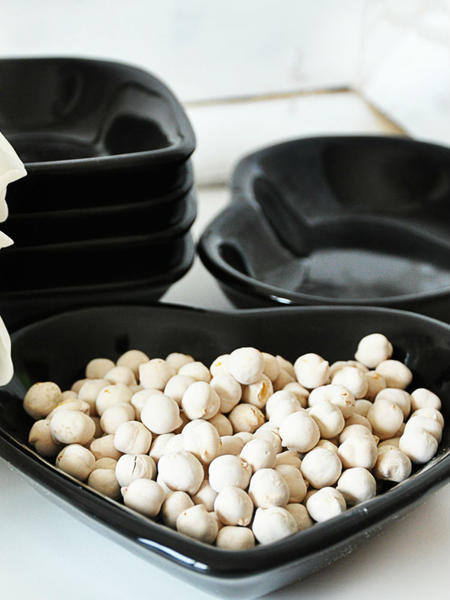 Black Heart Snack / Sauce Bowl 14 Cm 6 Pieces | Keramika