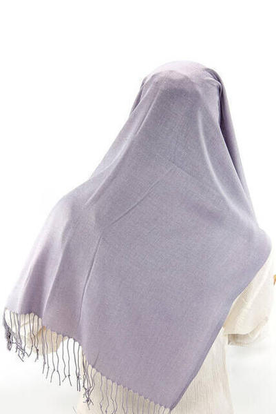 Baumwoll-Pashmina-Schal Anthrazit