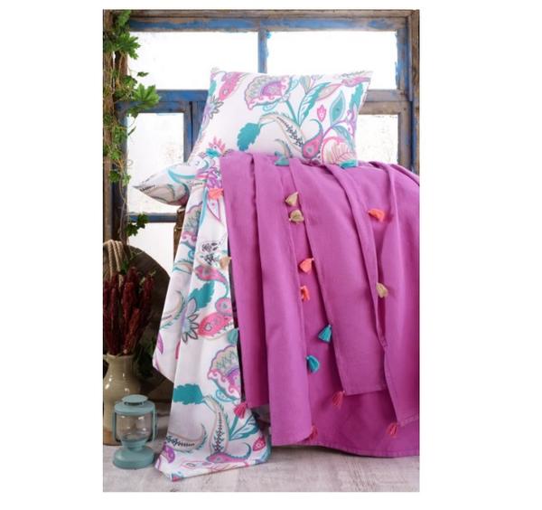 Minteks Solid Color Double Pique Set - Fuchsia