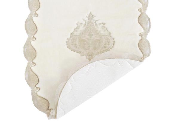 Vilma French Laced 2-teiliges Badematten-Set Cream Platinum