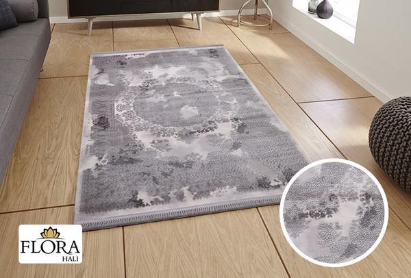 Flora Lavanta Collection Halı | Koyu Gri | F-1780A-Dark-Grey