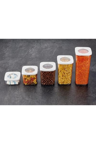 Vip Ahmet Güneş Serisi Kare Şeffaf Saklama Kabı 3'lü Set 3x700ml |Beyaz Renk Kapak| VIPAHMET-VP-278