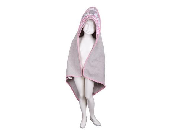 Baby Chain Bebek Pelerini Fil Gri Pembe