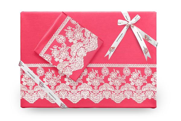 Gırıltı Französisch geschnürten Bettbezug Set Granatapfel Blume