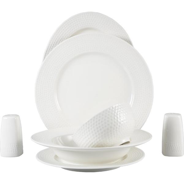 Bavary Tafelservice 28 Teilig | für 6 Personen | Weiß