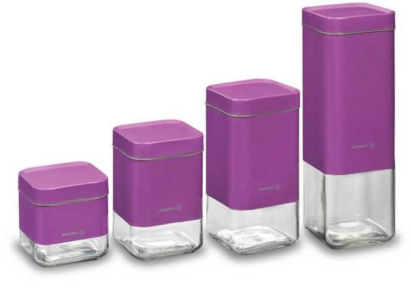 Korkmaz Stora Erguvan 4'Lü Saklama Seti | Mor | A693-01
