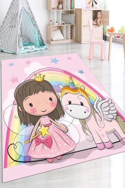 Birkilim Yıkanabilir Dekoratif Halı İpeksi Kaymaz Taban | MLN-IP-HP-623