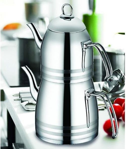 Taç İnci Çaydanlık Jumbo Boy 5.25 Litre | Paslanmaz Çelik | Tac-5841