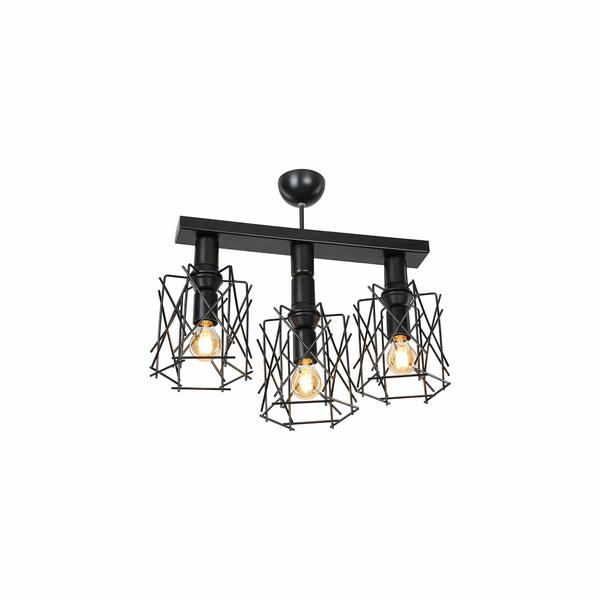 Lustre Plafonyer 3 en 1 Mixte Modelight Noir