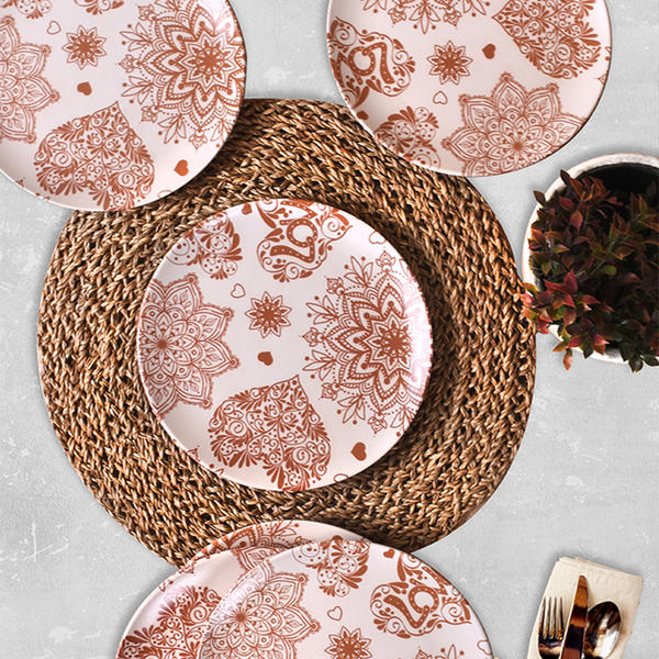 Assiette à Gâteau Mandala 21 Cm 6 Pièces - 18101 | Keramika