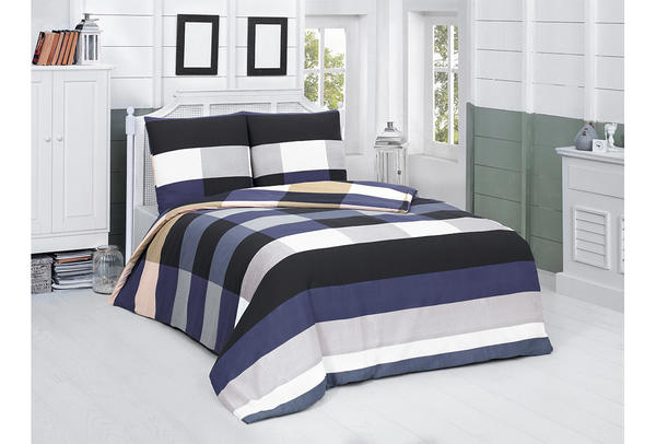 VictoriaHome Nevresim Takımı | Çizgili | Renkli | Çiğdem | VH-CIGDEM-135x200