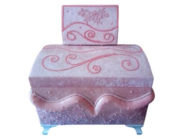 French Laced Bombed Naz 2 Li Dowry Chest Powder