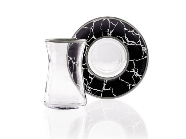 Taç Grande 12 Parça Çay Seti | 6 Kişilik | Platin | TAC-6011