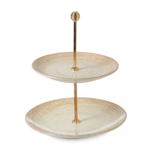 İpek | Valencia Royal Krem 2 Katlı Tabak 23-19 cm | 07904/07906