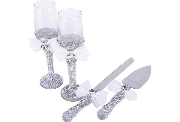 Bavary Düğün Pasta Kesme Seti Lüks | Hediye Kartonlu | By-zsl7-1