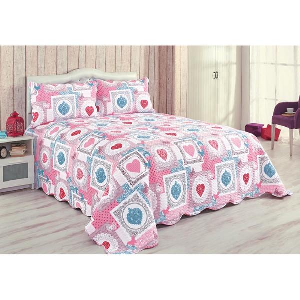 أناتوليا تكس طقم غطاء سرير مزدوج مبطن - 11452