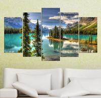 5 Parça Tablo - Turkuaz Göl 5 Parça Tablo - Turkuaz Göl
