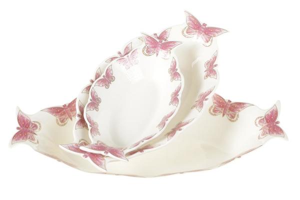 Duygu 3 Parça Servis Kase Seti Kelebek | DG-5025