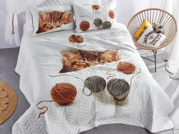 Dowry Dowry Wooly Couvre-lit double matelassé Blanc