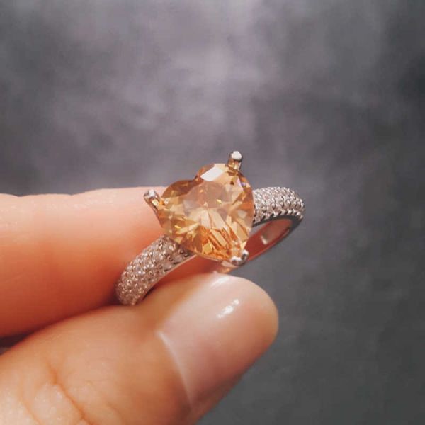 ?Gümüş Kalpli Bayan Yüzük