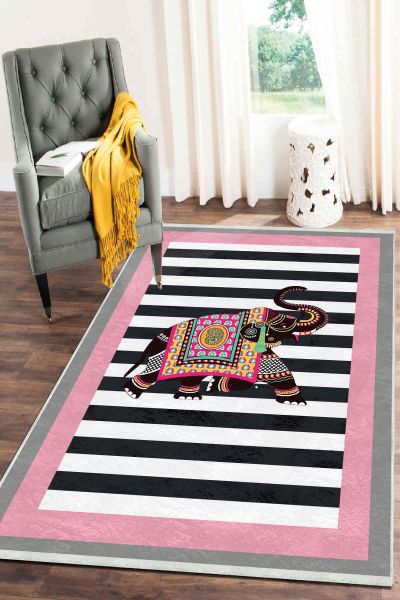 Birkilim Yıkanabilir Dekoratif Halı İpeksi Kaymaz Taban | MLN-IP-SD-167