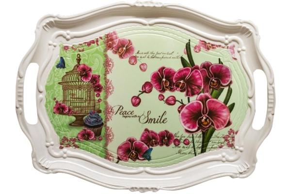 Dematex Lüks Melamin Servis Tepsisi 43x32cm