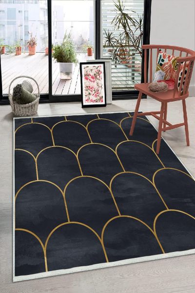 Birkilim Yıkanabilir Dekoratif Halı İpeksi Kaymaz Taban | MLN-IP-HS-228