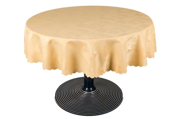 Bavary | Polyester Masa Örtüsü | Şampanya | 150x150 | By-mouertue-12