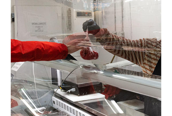 Dekonaz Virüs ve Bakteri Koruyucu | Kasap Koruyucu | Tükürük Koruyucu | Şeffaf PVC | 80cm | WSK-00