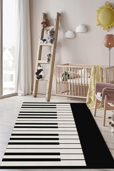 Birkilim Yıkanabilir Dekoratif Halı İpeksi Kaymaz Taban | MLN-IP-HP-744