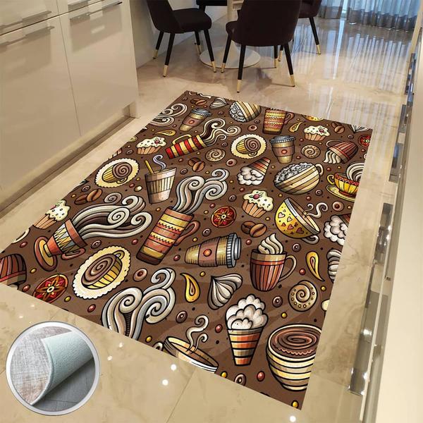 Milano Yıkanabilir Dekoratif Halı Kaymaz Taban | 8mm | MLN-NEWHM553-1