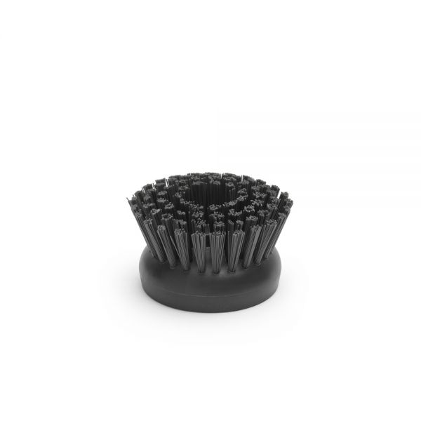 008-01-DARK GRAY DISHWASHING BRUSH WITH SOAP SECTION - 2 SPARE BRUSH