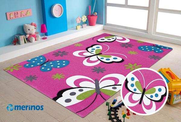 Merinos Hali Diamond Kids Kelebekli Cocuk Halisi Fusya 772 17 Fucsia