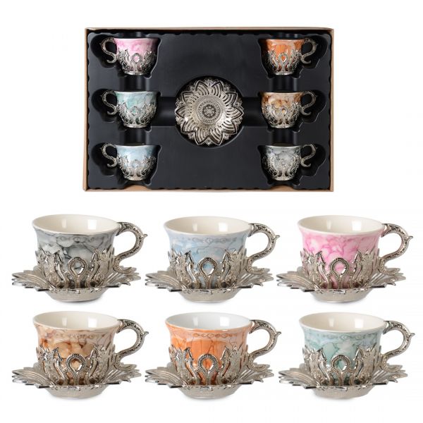 12-004-BK6-DSNMIX-18 AHSEN FINGER MUSTER MISCHBRAUN SET | SILK-BSM052