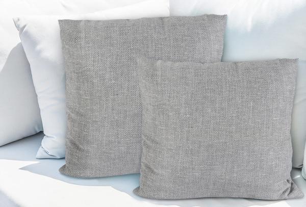 THC Dekoratif Yastık Kılıfı | 2 Parça | Açık Gri & Krem | THC-0014